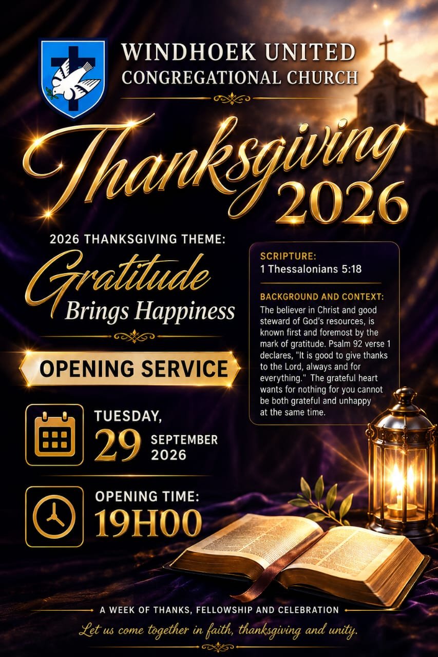 Opening Service Begin Thanksgiving with faith, reflection and gratitude